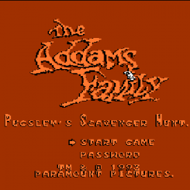 Addams Family - Pugsley's Scavenger Hunt